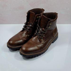 Sonoma Men's Moto Boots Size 8.5 Brown